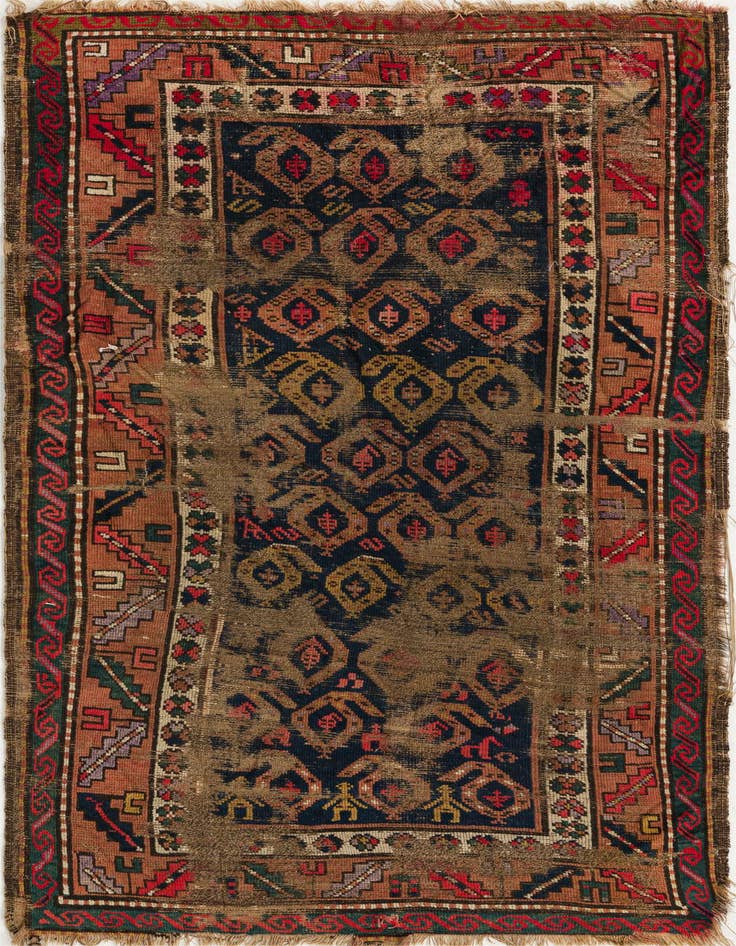 Detail image of 3' 5 x 6' 8 Hand Knotted Bakhtiar Persian Wool Rug