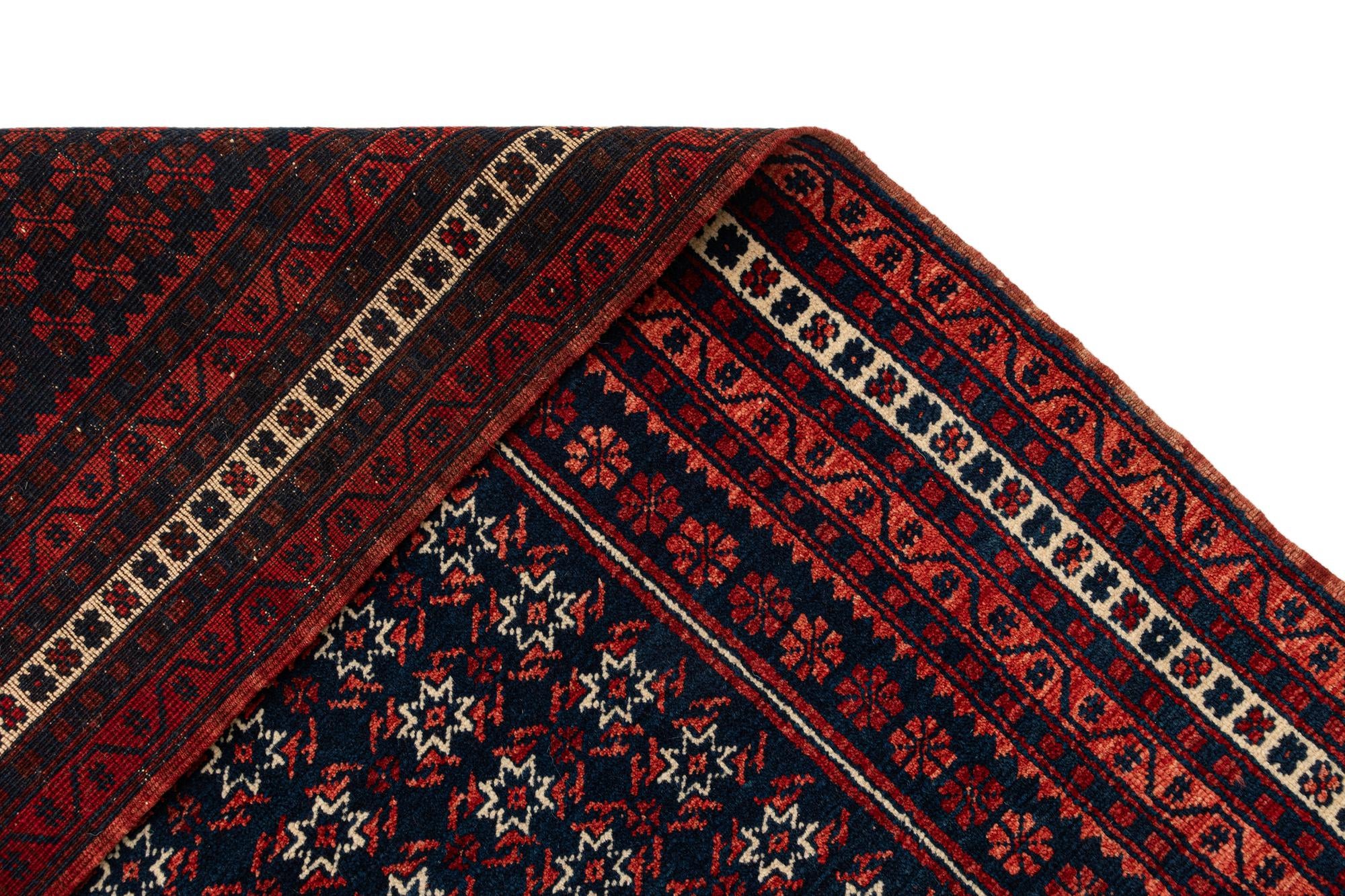 3' 6 x 5' 9 Hand Knotted Balouch Oriental Wool Rug