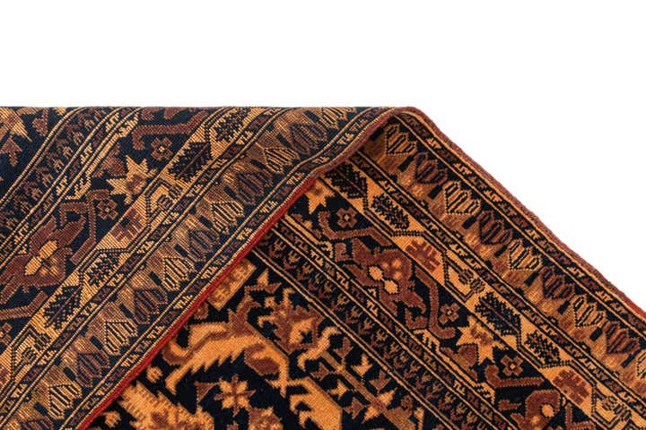 3' 2 x 4' 7 Hand Knotted Balouch Oriental Wool Rug