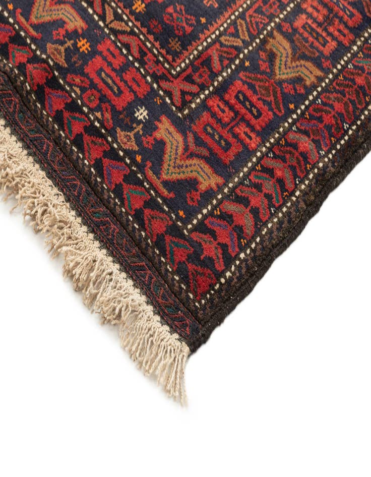 Detail image of 3' 4 x 6' 4  Hand Knotted Balouch Oriental Wool Rug