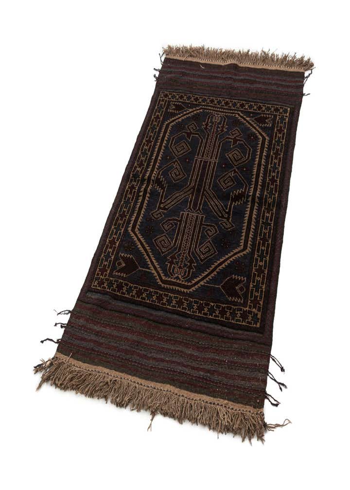 2' 9 x 5' Hand Knotted Balouch Oriental Wool Rug