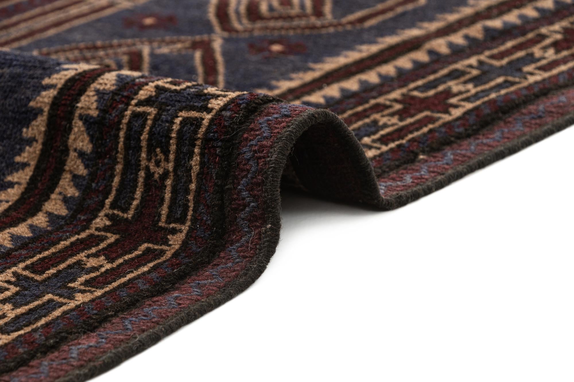 2' 9 x 5' Hand Knotted Balouch Oriental Wool Rug