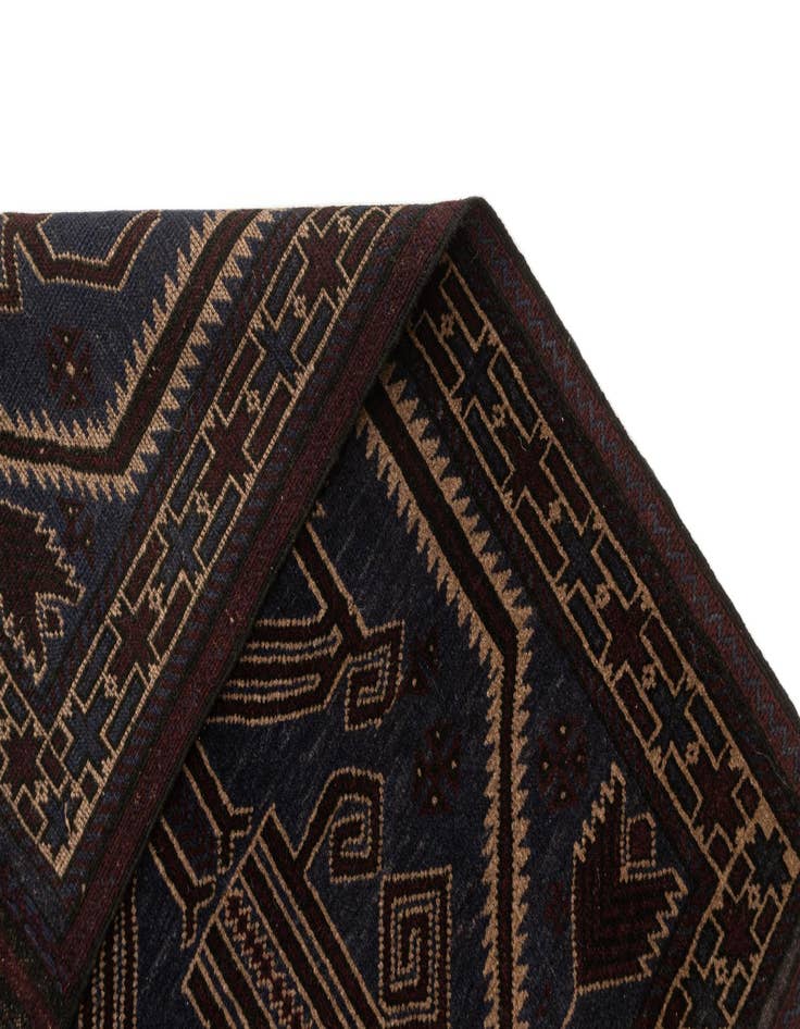 Detail image of 2' 9 x 5'  Hand Knotted Balouch Oriental Wool Rug