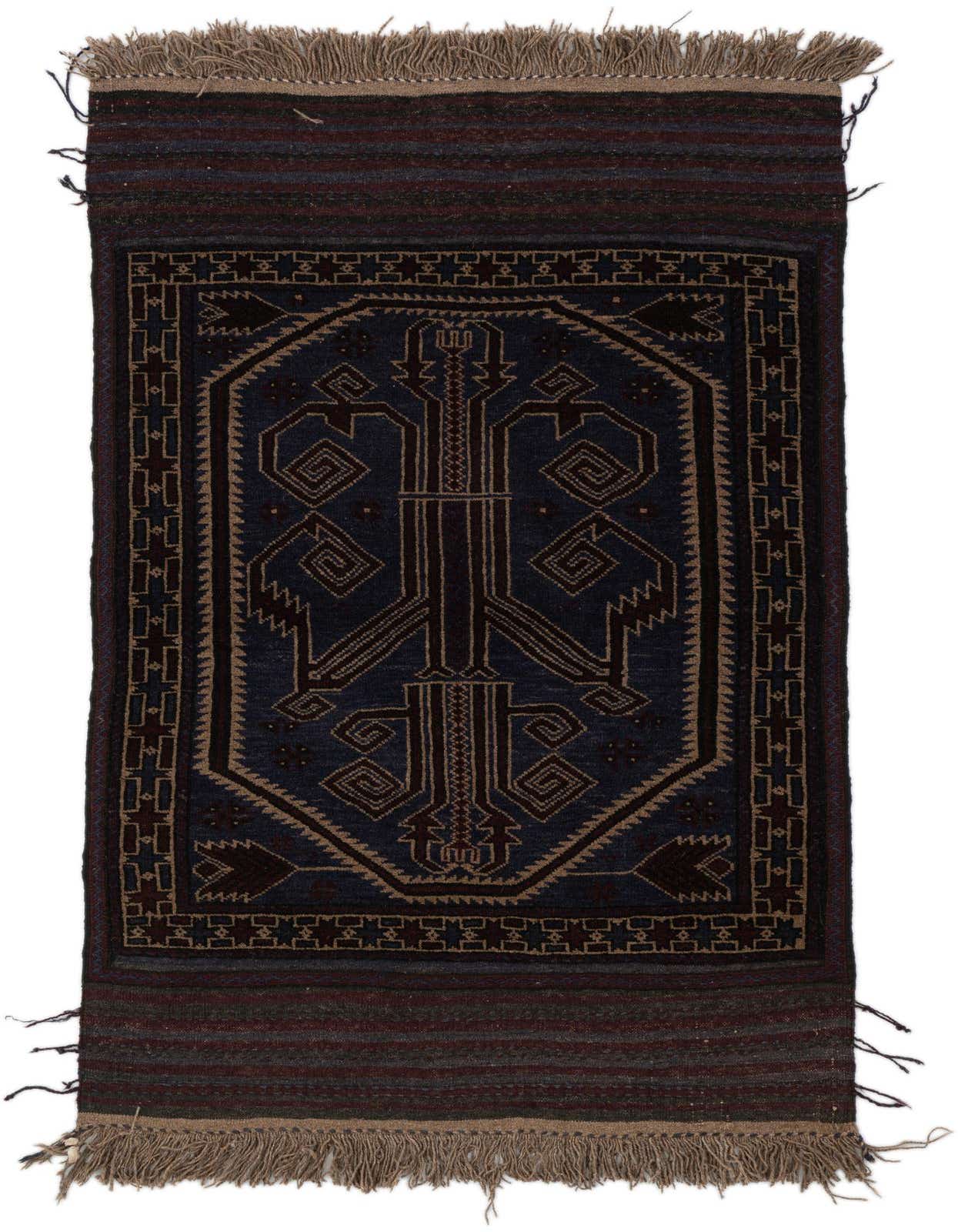 2' 9 x 5' Hand Knotted Balouch Oriental Wool Rug