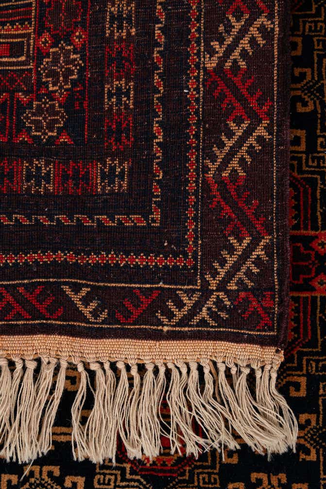 4' 1 x 6' 3 Hand Knotted Balouch Persian Wool Rug