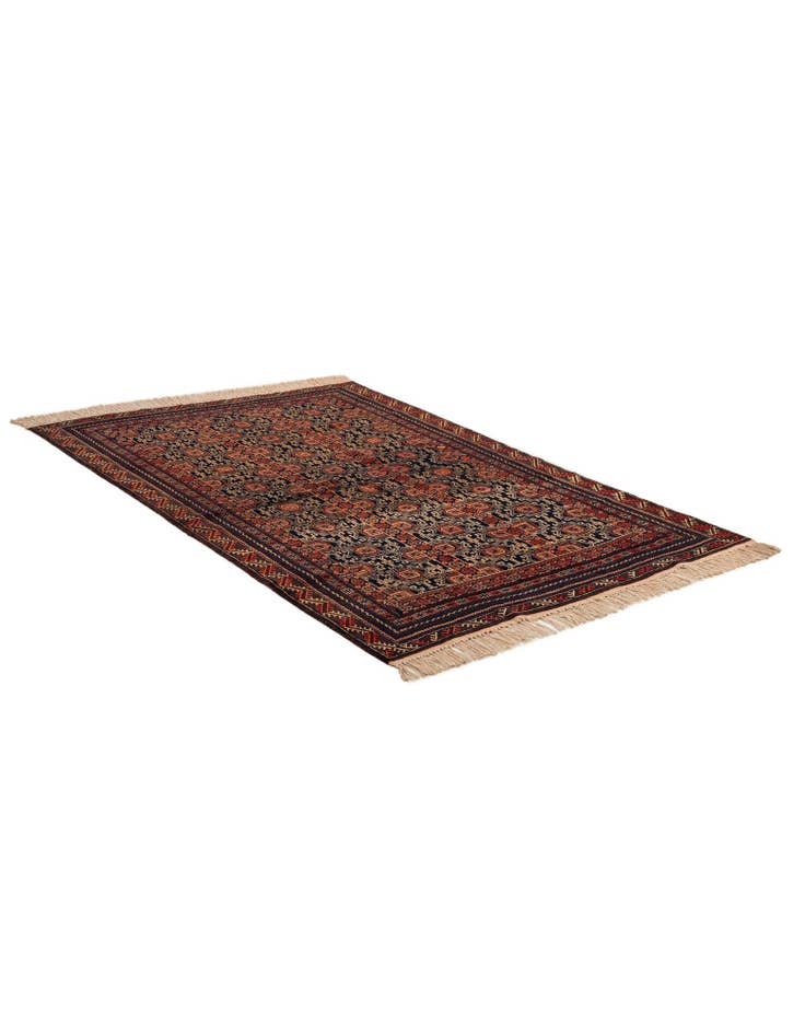 Detail image of 4' 1 x 6' 3 Hand Knotted Balouch Persian Wool Rug