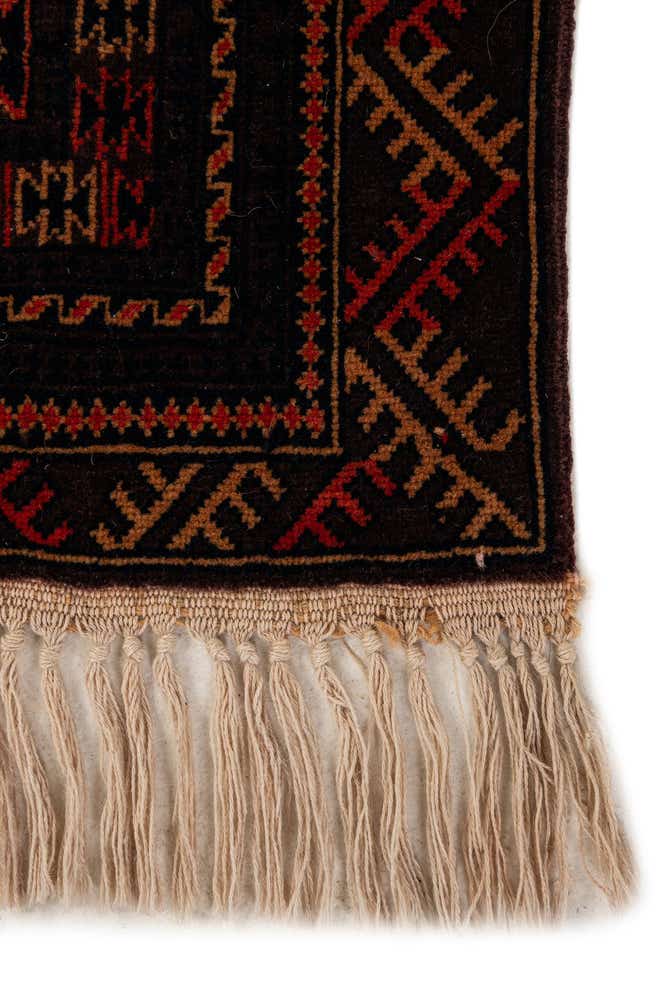 4' 1 x 6' 3 Hand Knotted Balouch Persian Wool Rug