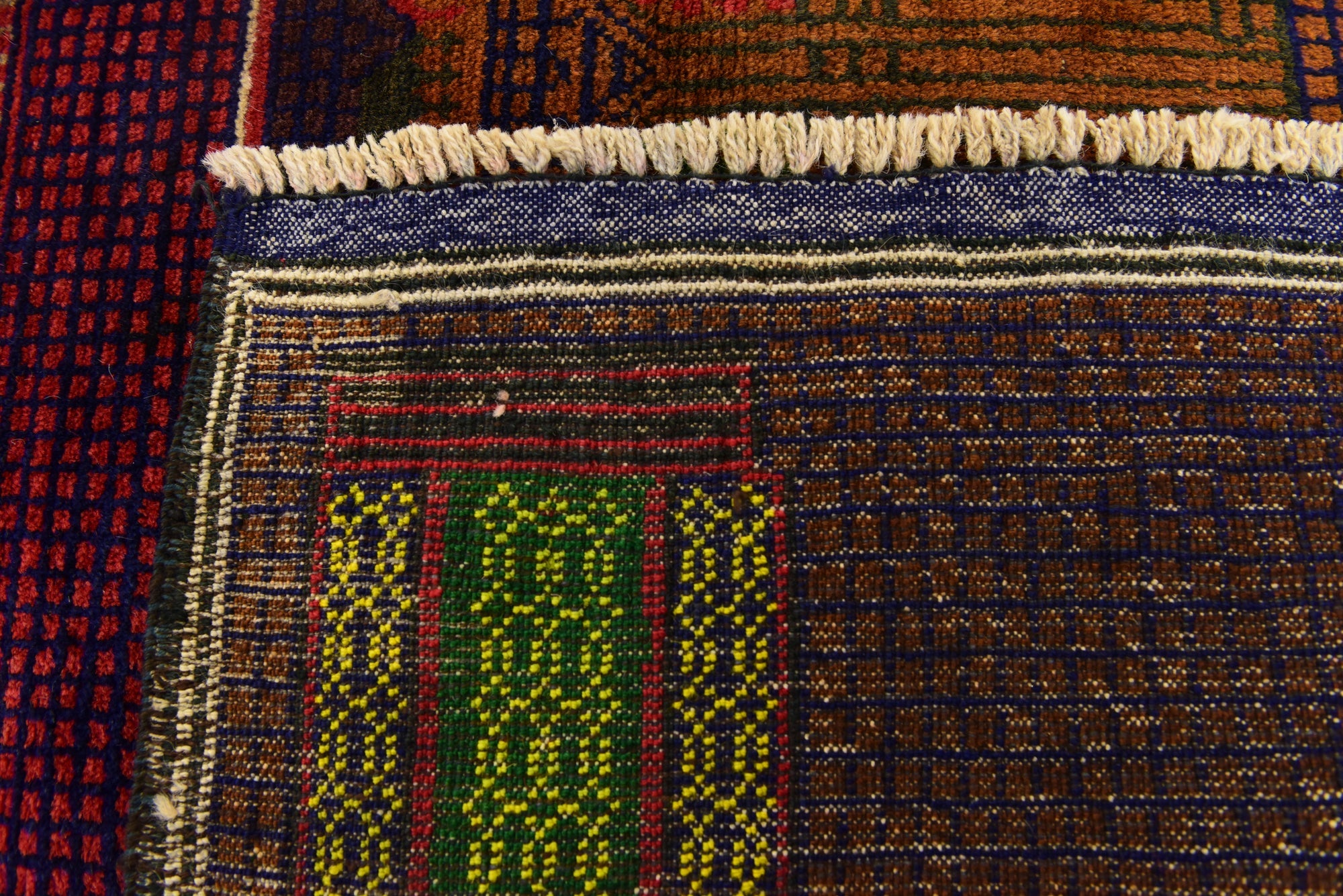 3' x 4' 6 Hand Knotted Balouch Persian Wool Rug