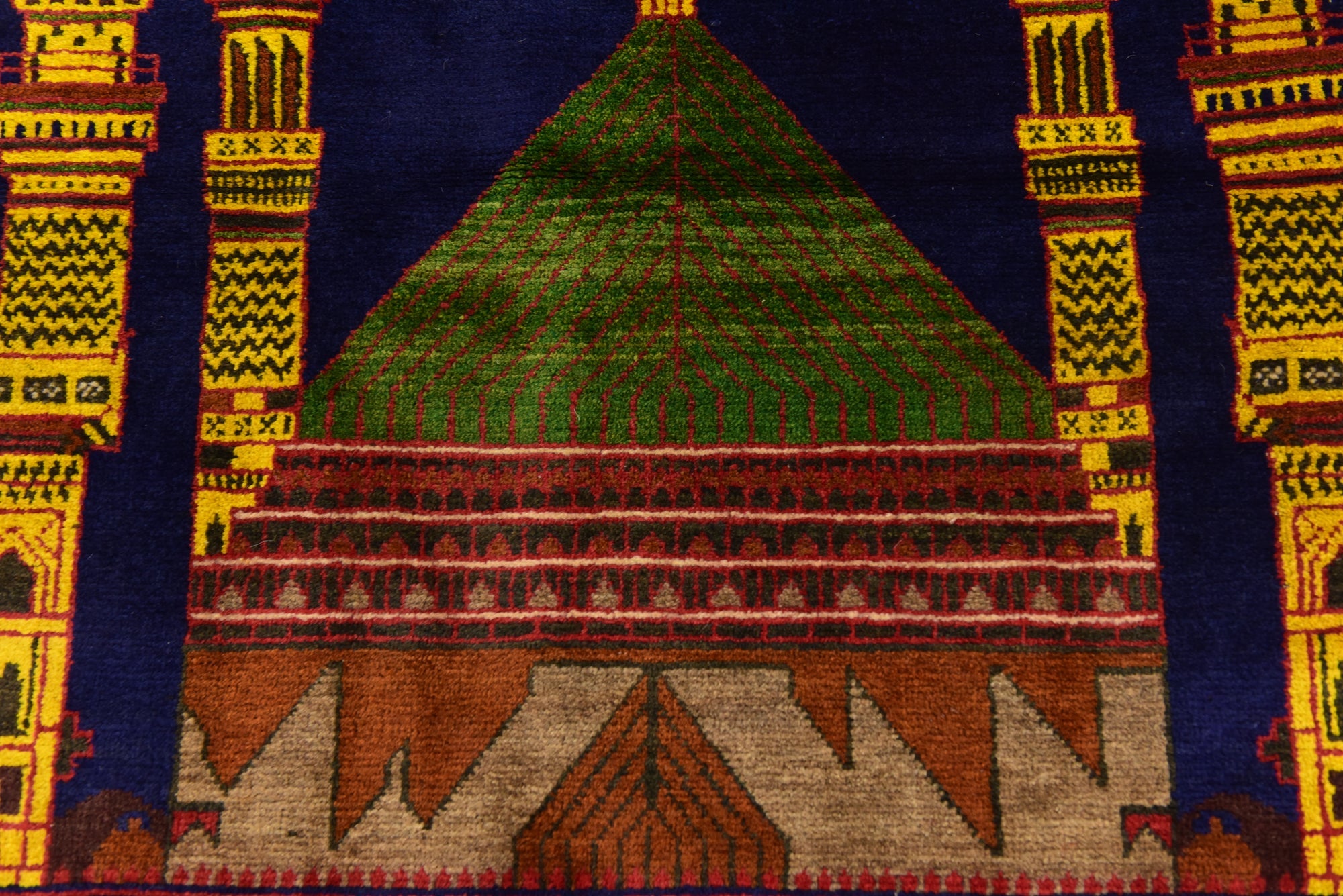 3' x 4' 6 Hand Knotted Balouch Persian Wool Rug