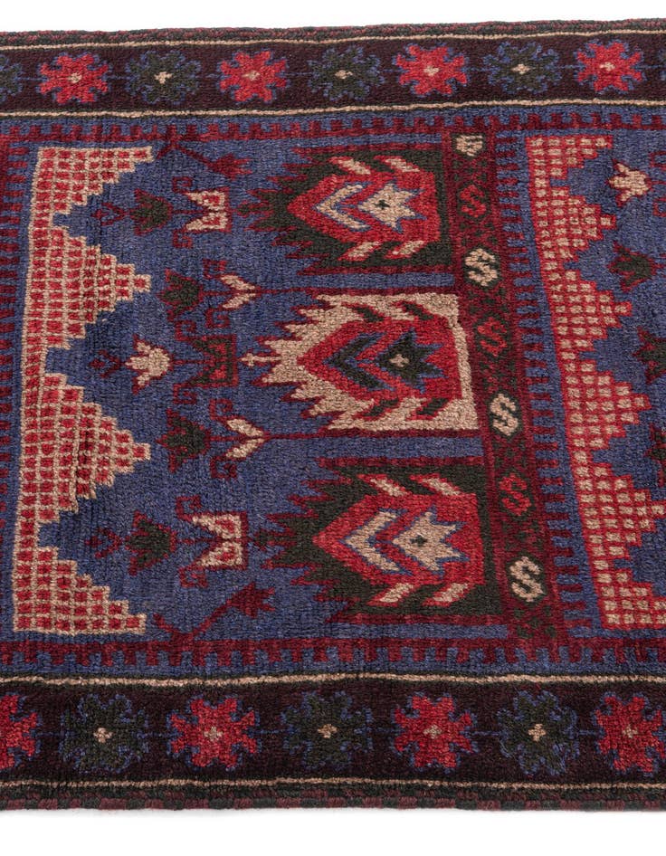 Detail image of 3' x 4' 9  Hand Knotted Balouch Persian Wool Rug