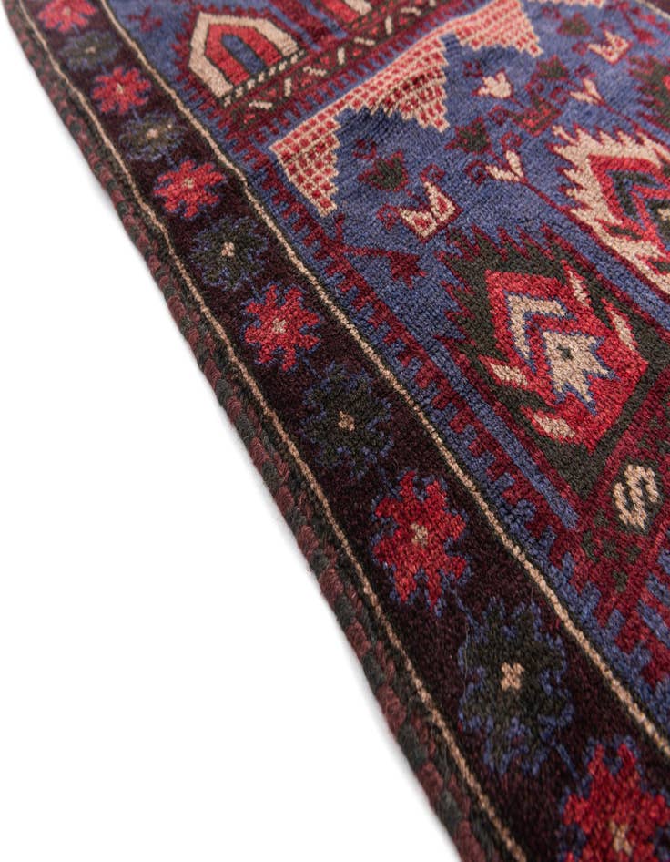 Detail image of 3' x 4' 9  Hand Knotted Balouch Persian Wool Rug