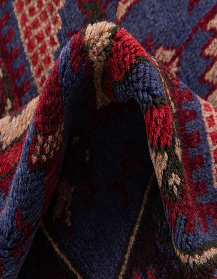 Detail image of 3' x 4' 9  Hand Knotted Balouch Persian Wool Rug