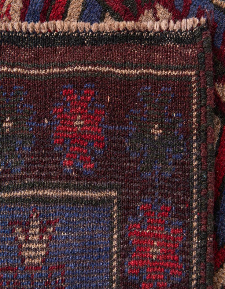 Detail image of 3' x 4' 9  Hand Knotted Balouch Persian Wool Rug