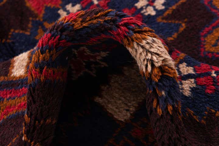 2' 9 x 4' 8 Hand Knotted Balouch Persian Wool Rug