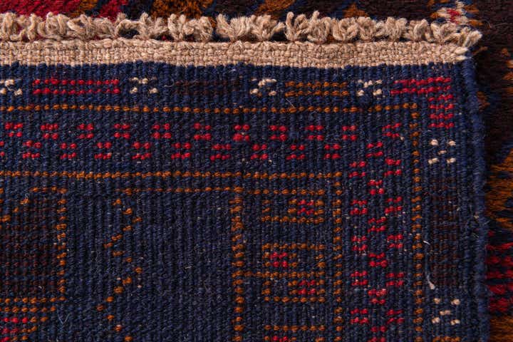 2' 9 x 4' 8 Hand Knotted Balouch Persian Wool Rug