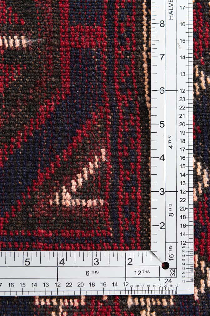 3' x 4' 6 Hand Knotted Balouch Persian Wool Rug