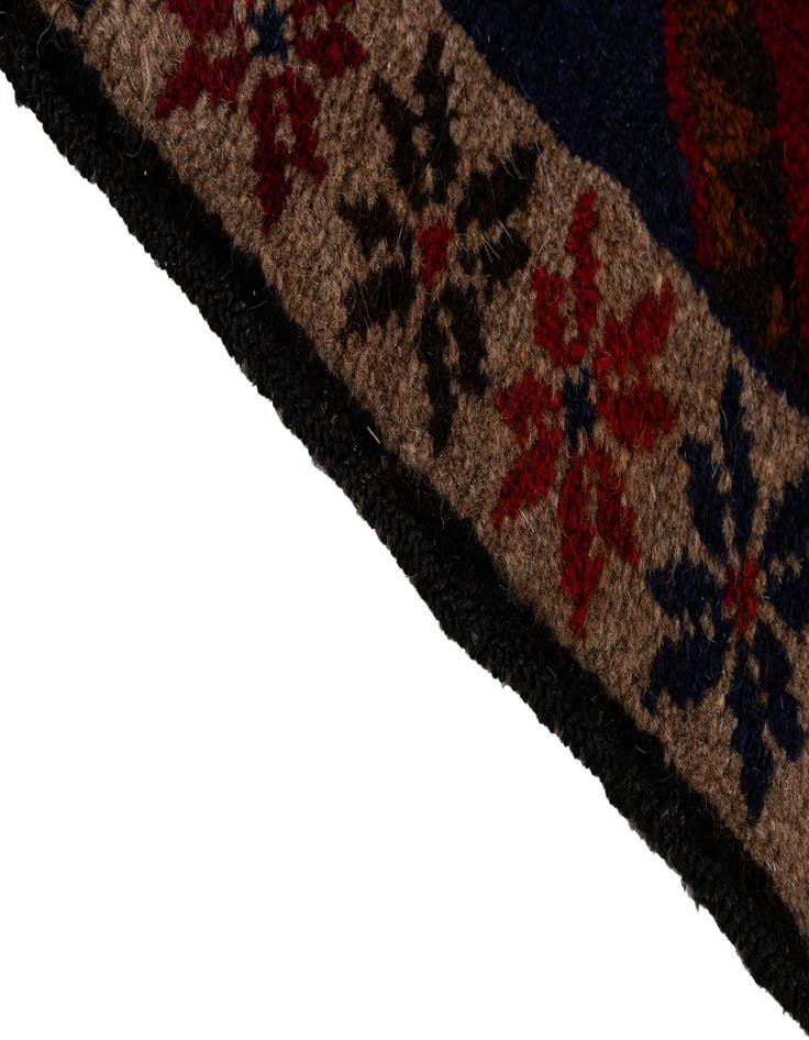 Detail image of 2' 10 x 4' 8  Hand Knotted Balouch Persian Wool Rug