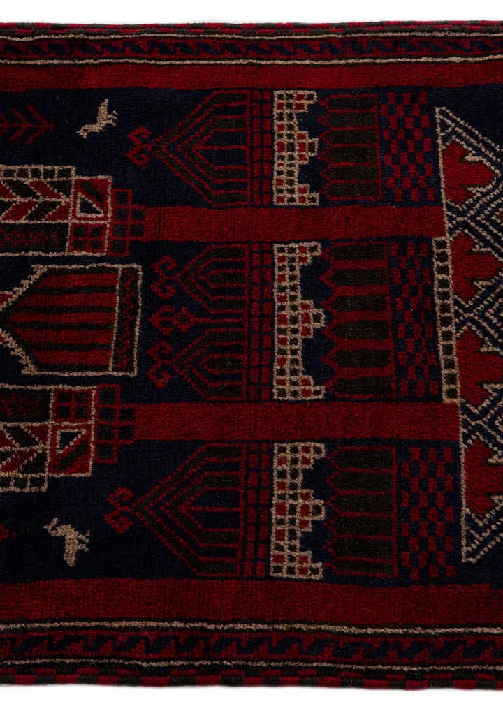 2' 10 x 4' 6 Hand Knotted Balouch Persian Wool Rug