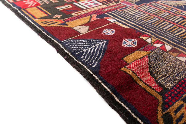 2' 9 x 4' 4 Hand Knotted Balouch Persian Wool Rug
