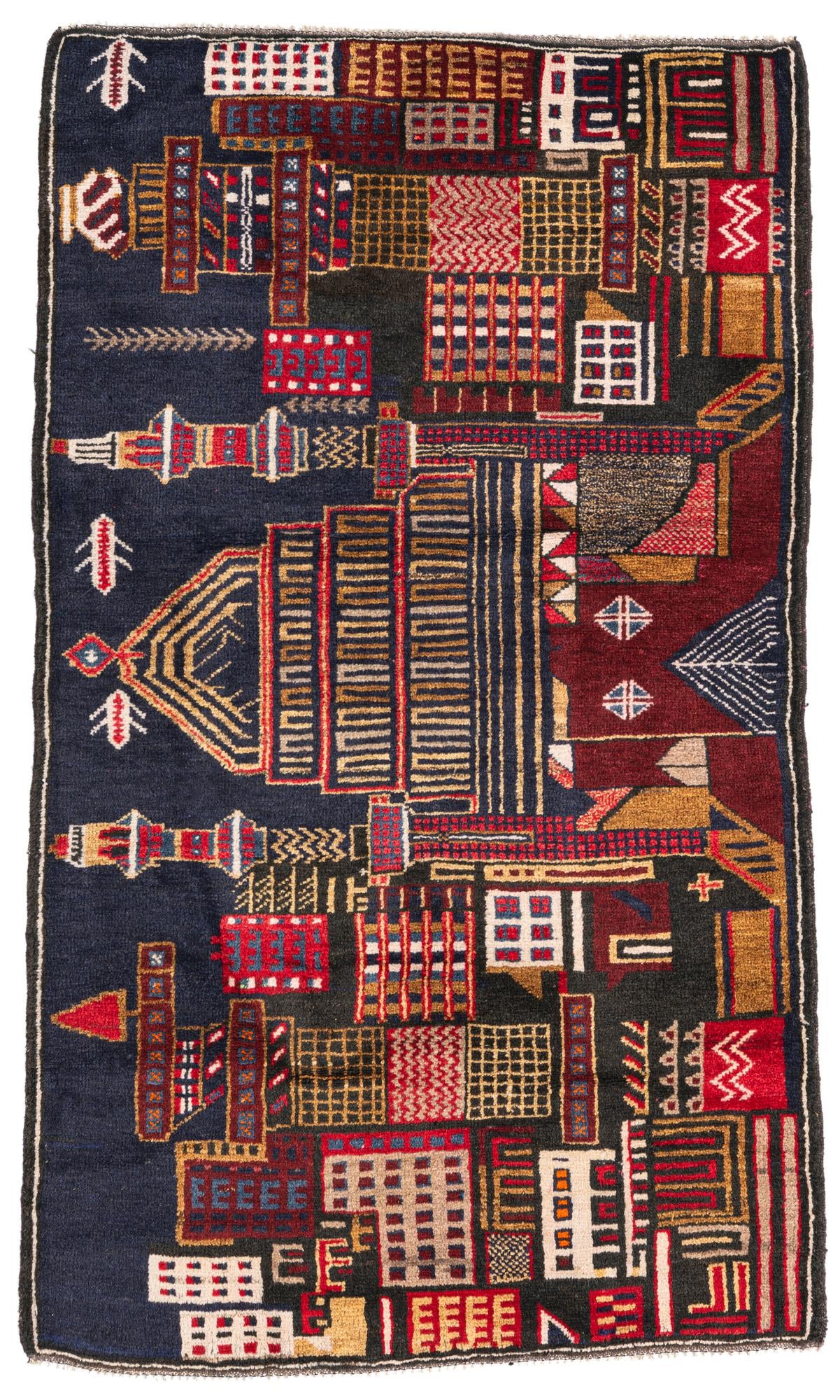 2' 9 x 4' 4 Hand Knotted Balouch Persian Wool Rug