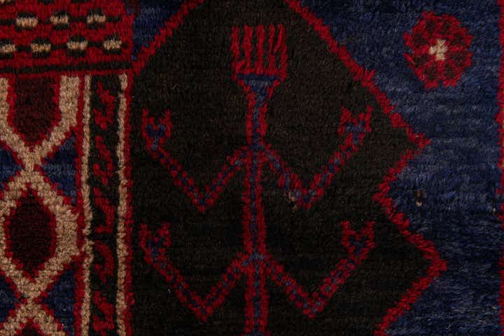 2' 10 x 4' 5 Hand Knotted Balouch Persian Wool Rug