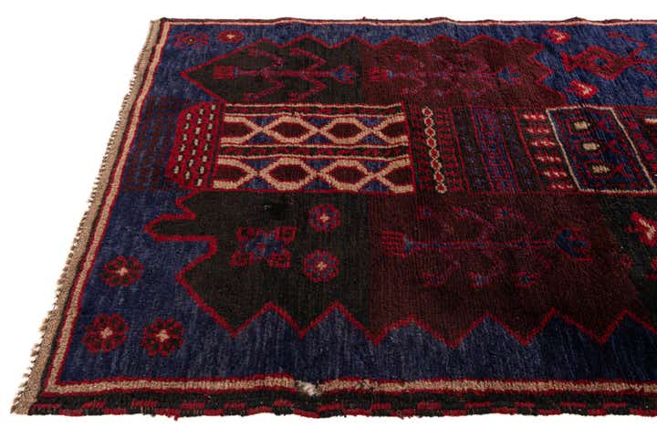 2' 10 x 4' 5 Hand Knotted Balouch Persian Wool Rug