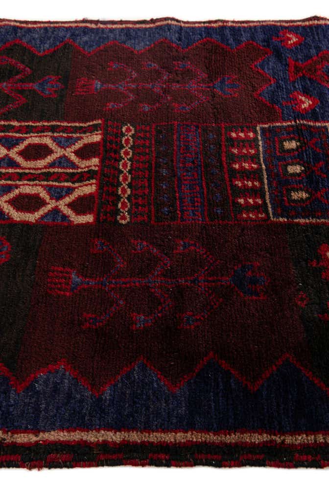 2' 10 x 4' 5 Hand Knotted Balouch Persian Wool Rug