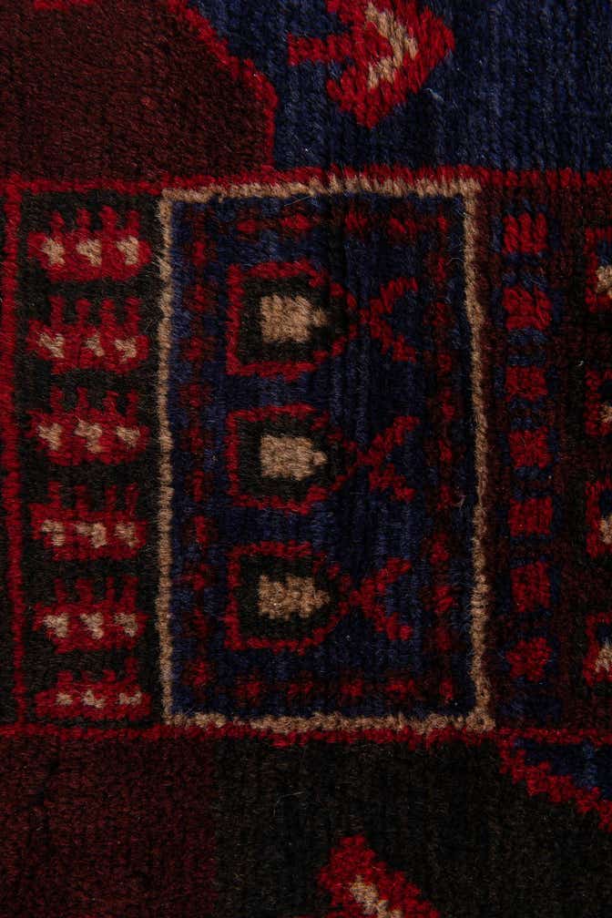 2' 10 x 4' 5 Hand Knotted Balouch Persian Wool Rug