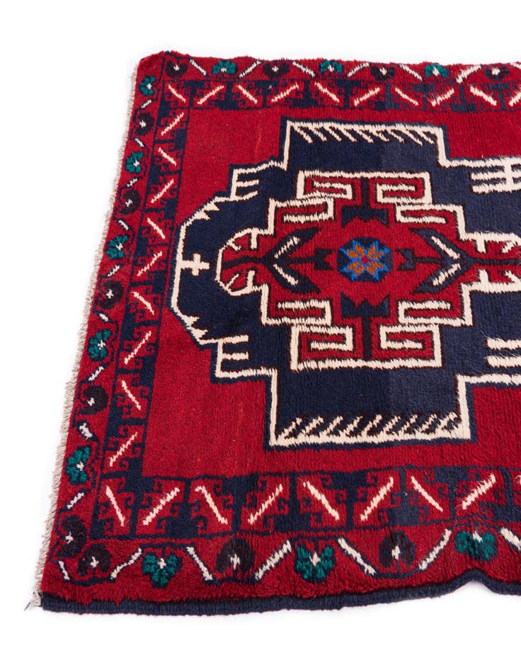 Detail image of 2' 9 x 4' 9 Hand Knotted Balouch Persian Wool Rug