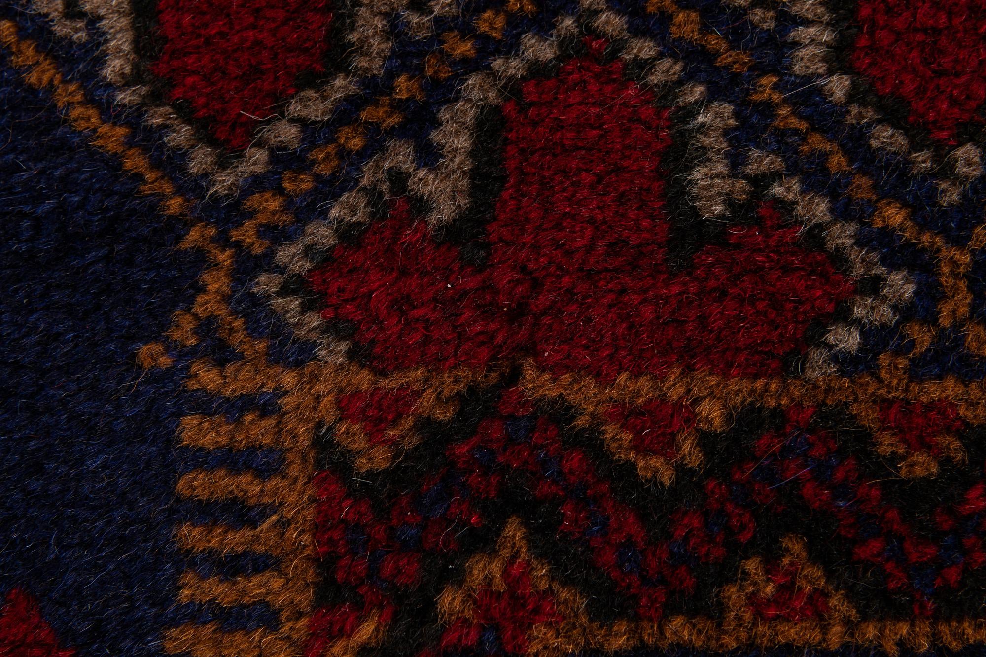2' 10 x 4' 7 Hand Knotted Balouch Persian Wool Rug