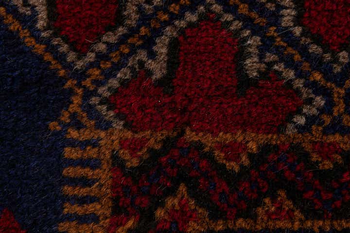 2' 10 x 4' 7 Hand Knotted Balouch Persian Wool Rug