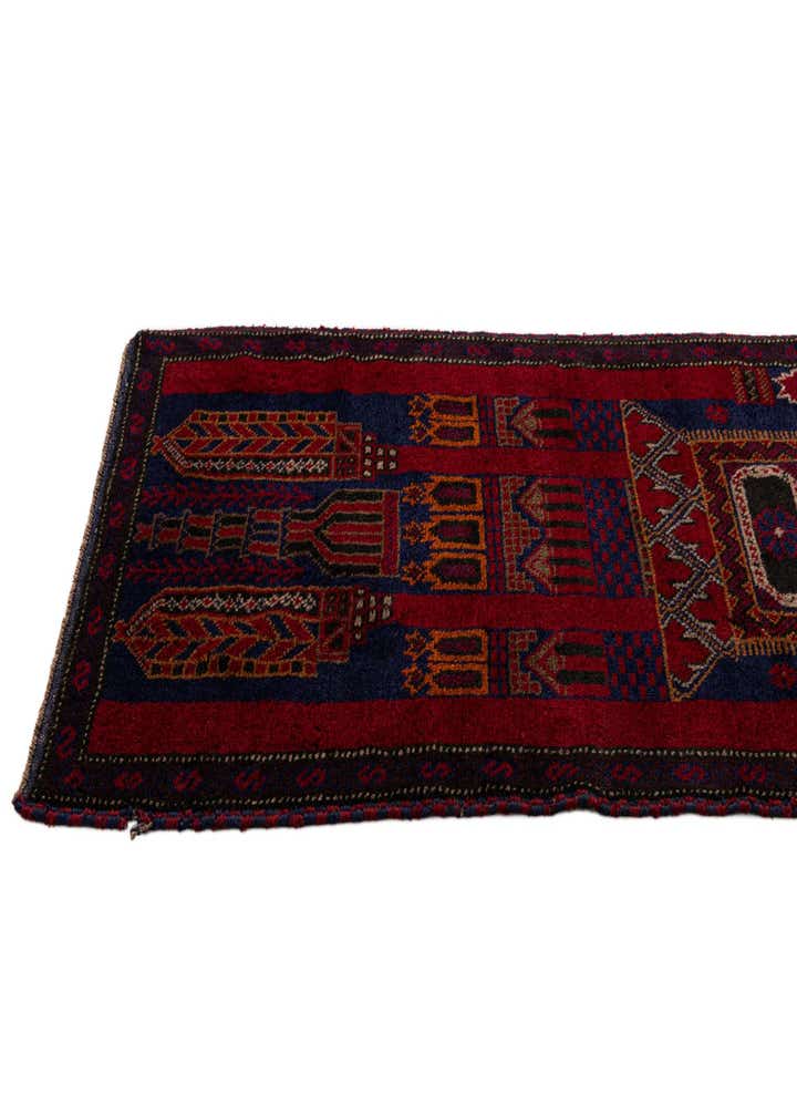 2' 10 x 4' 7 Hand Knotted Balouch Persian Wool Rug