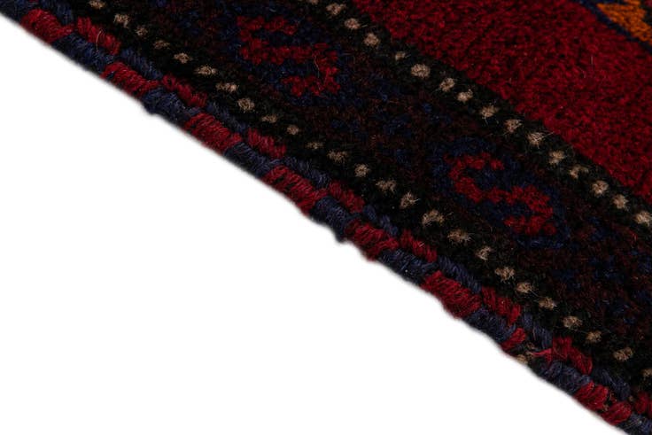 Detail image of 2' 10 x 4' 7 Hand Knotted Balouch Persian Wool Rug