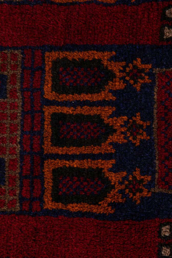 2' 10 x 4' 7 Hand Knotted Balouch Persian Wool Rug