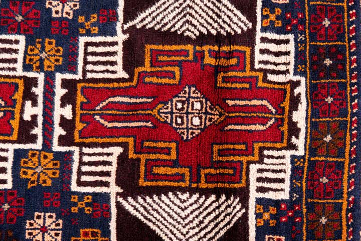 2' 10 x 4' 5 Hand Knotted Balouch Persian Wool Rug