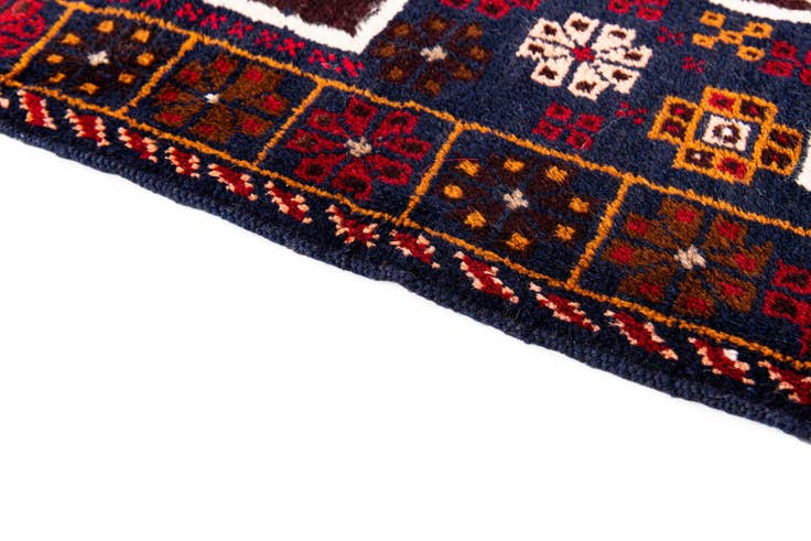 Detail image of 2' 10 x 4' 5 Hand Knotted Balouch Persian Wool Rug
