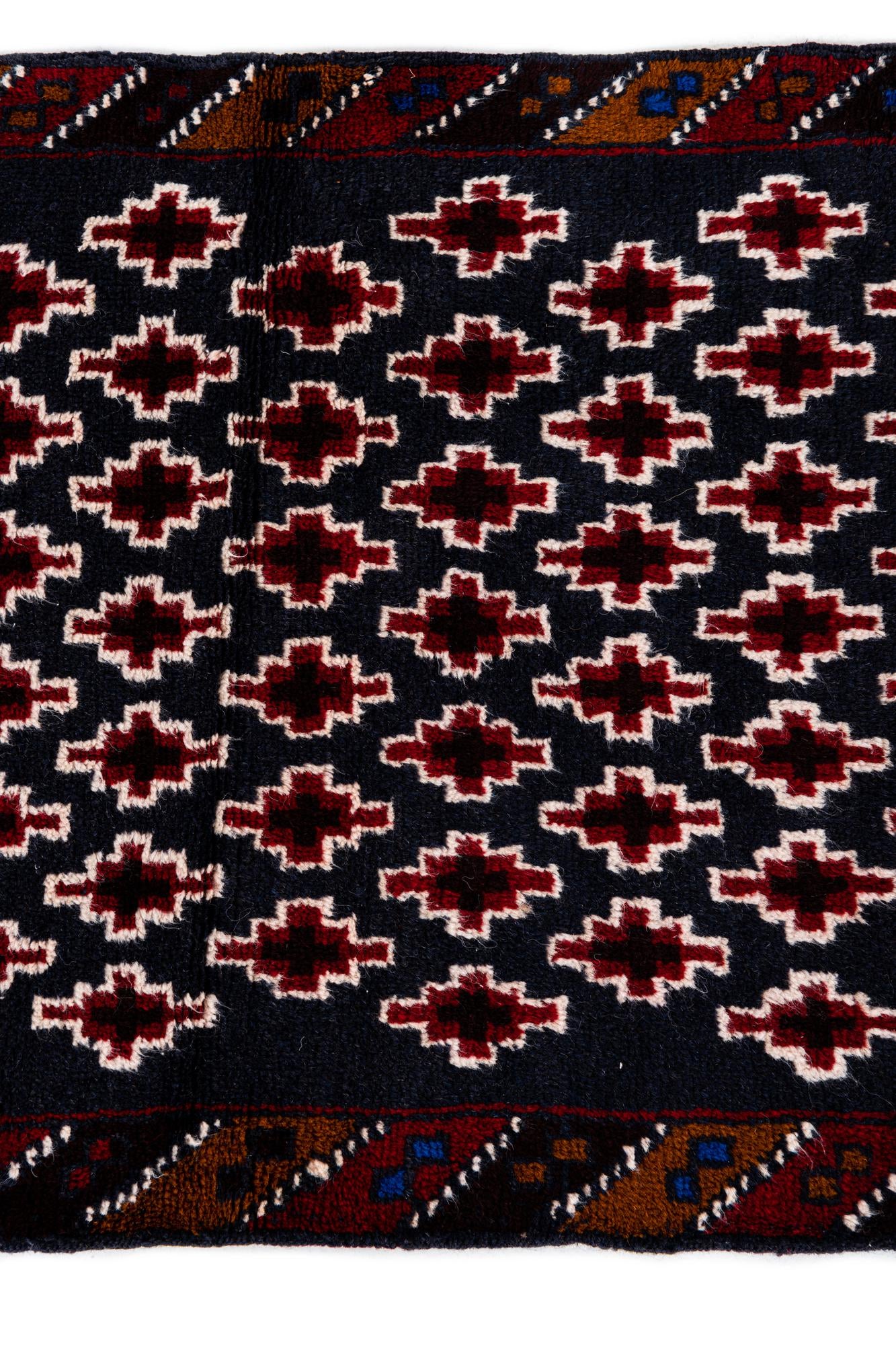 2' 10 x 4' 5 Hand Knotted Balouch Persian Wool Rug