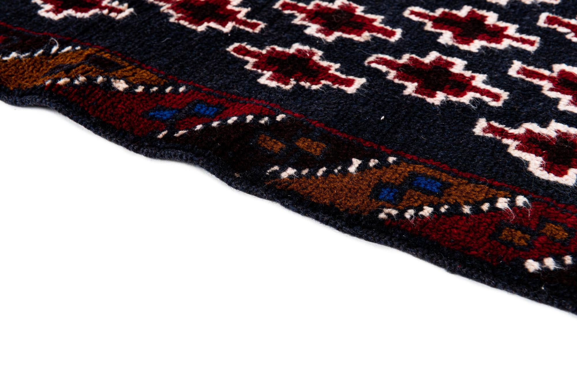 2' 10 x 4' 5 Hand Knotted Balouch Persian Wool Rug