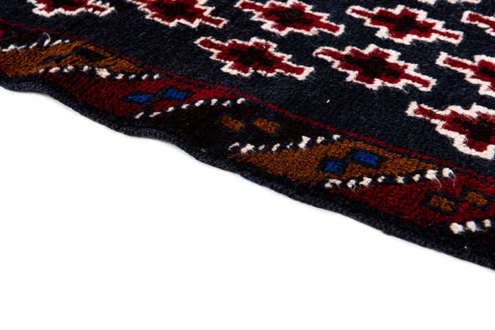2' 10 x 4' 5 Hand Knotted Balouch Persian Wool Rug