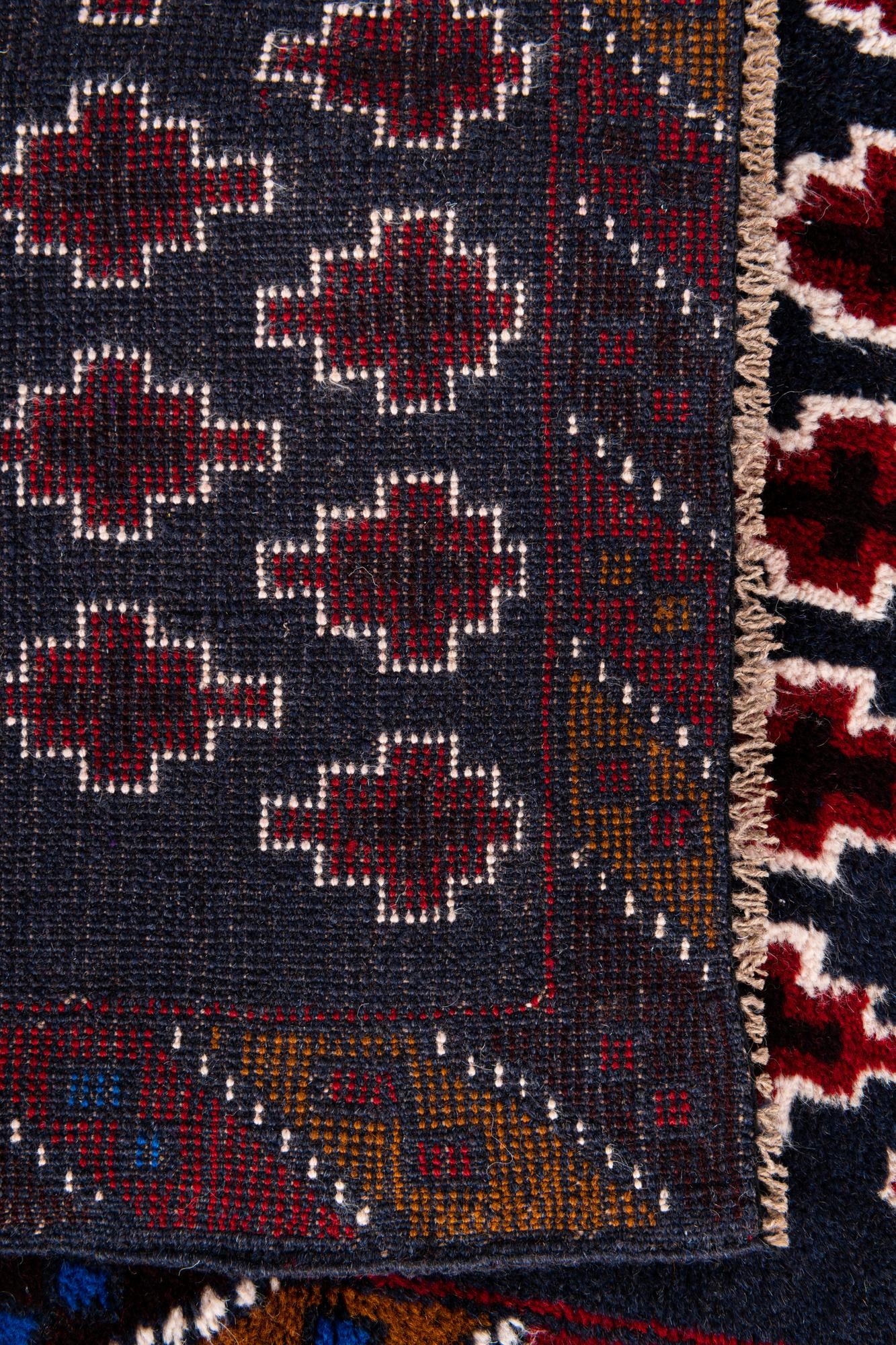 2' 10 x 4' 5 Hand Knotted Balouch Persian Wool Rug