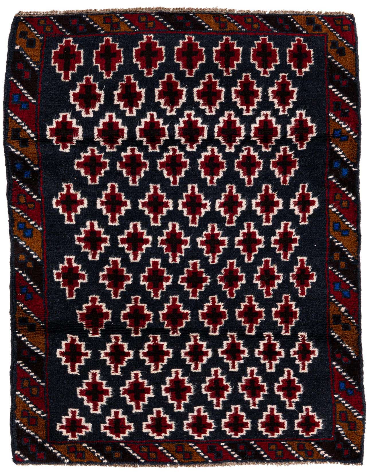 2' 10 x 4' 5 Hand Knotted Balouch Persian Wool Rug