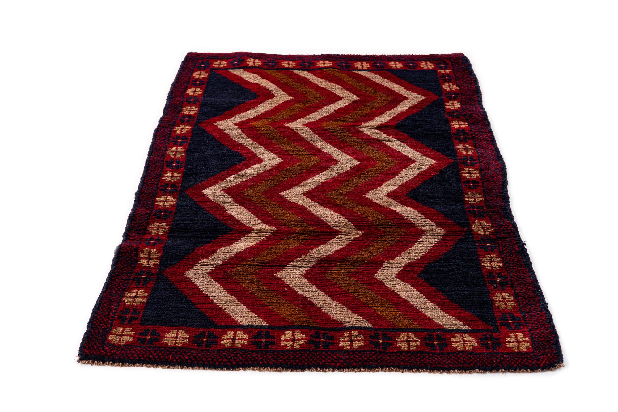 2' 10 x 4' 7 Hand Knotted Balouch Persian Wool Rug