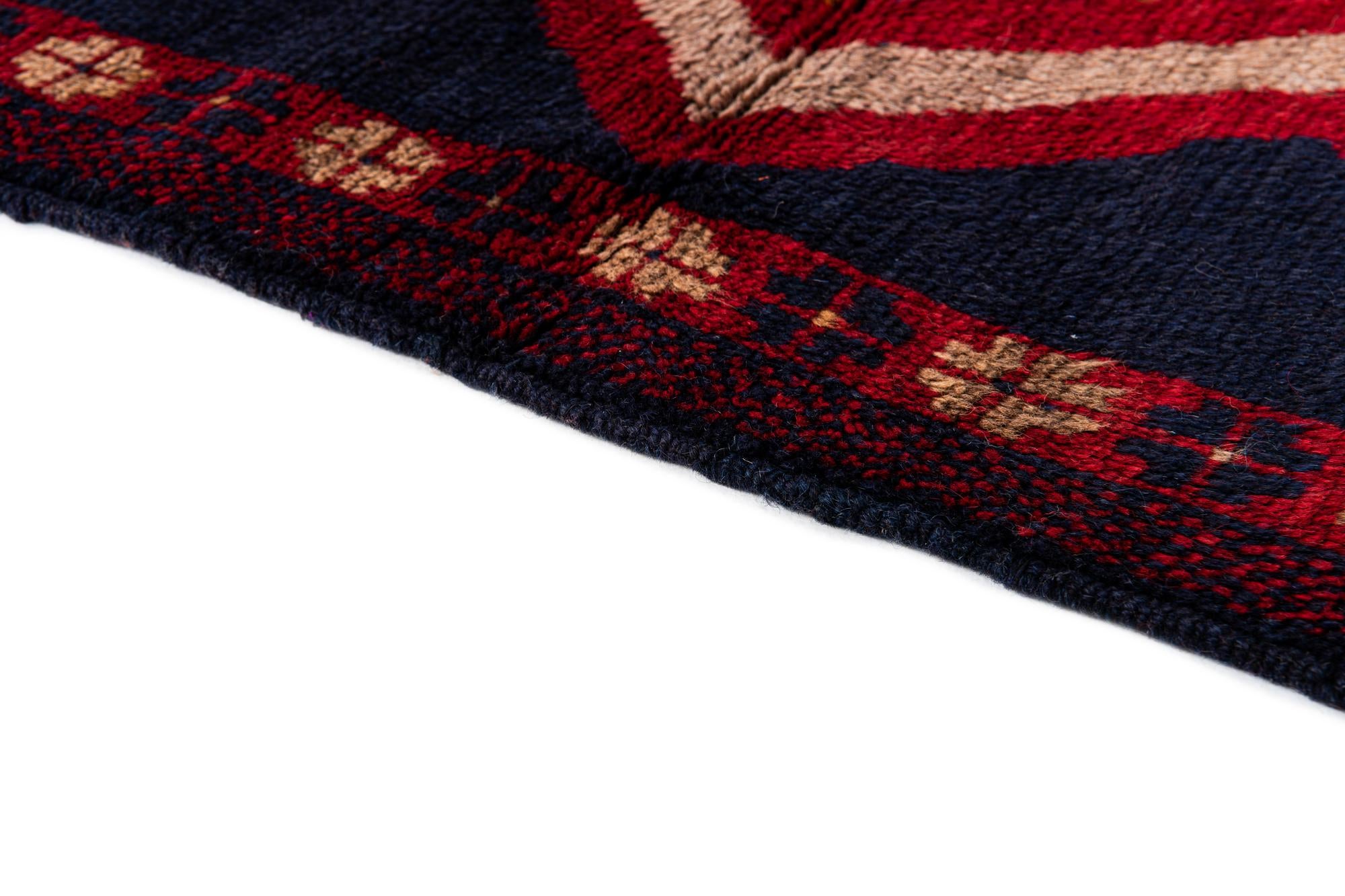 2' 10 x 4' 7 Hand Knotted Balouch Persian Wool Rug