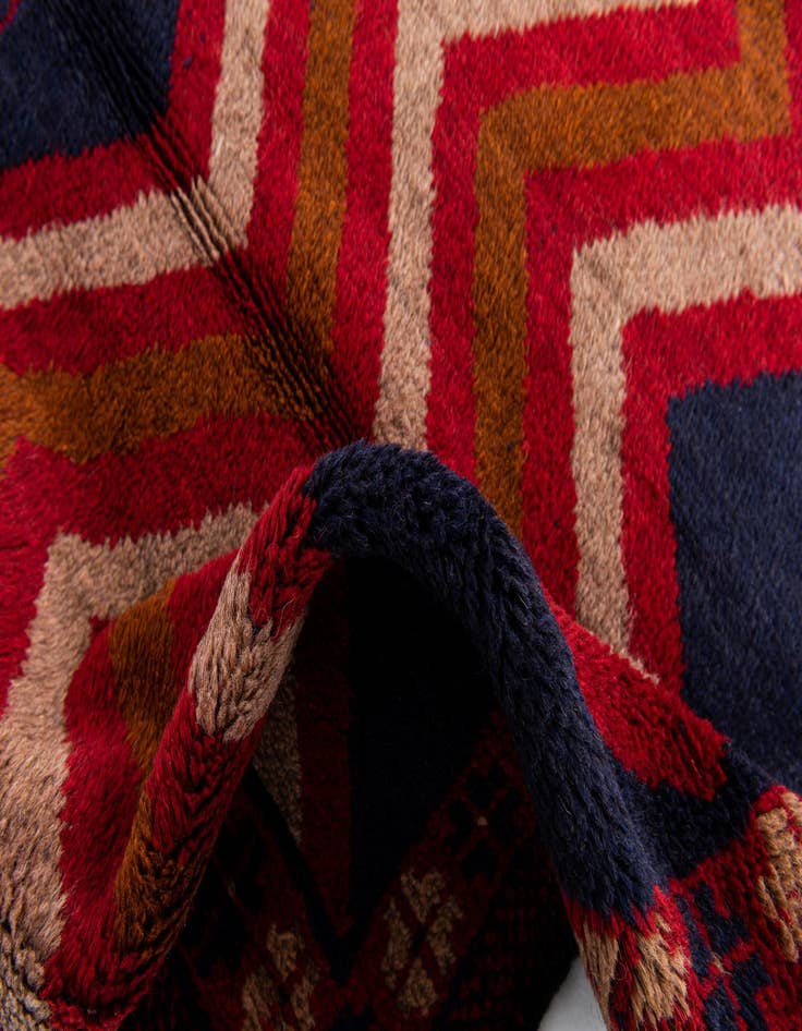 Detail image of 2' 10 x 4' 7  Hand Knotted Balouch Persian Wool Rug
