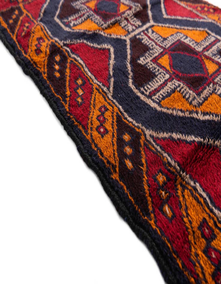 Detail image of 2' 10 x 4' 9  Hand Knotted Balouch Persian Wool Rug