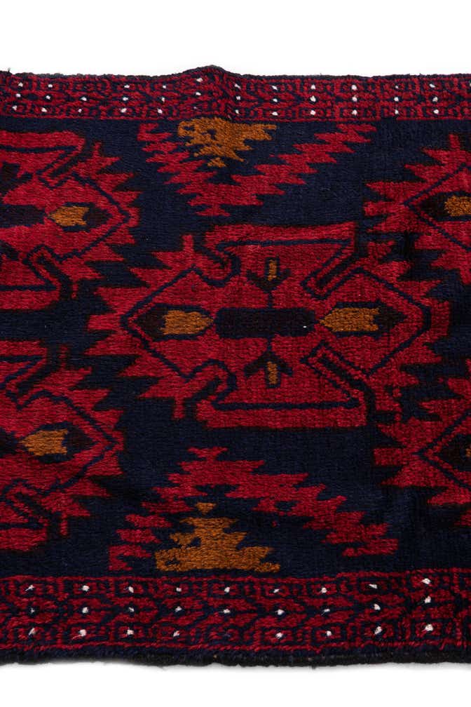 2' 9 x 4' 7 Hand Knotted Balouch Persian Wool Rug