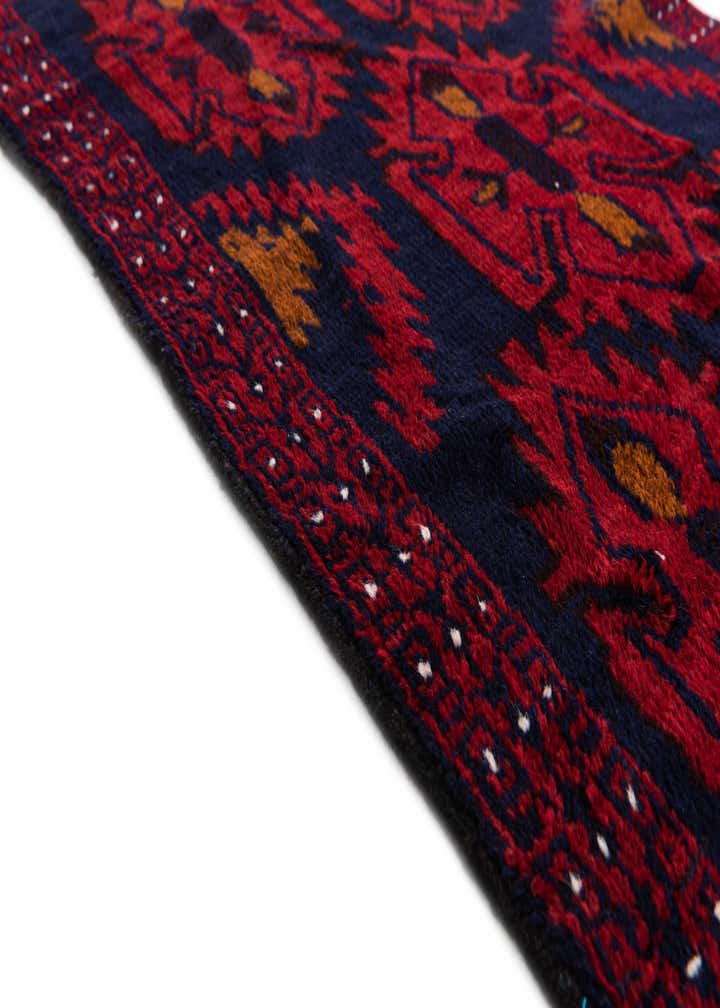 2' 9 x 4' 7 Hand Knotted Balouch Persian Wool Rug