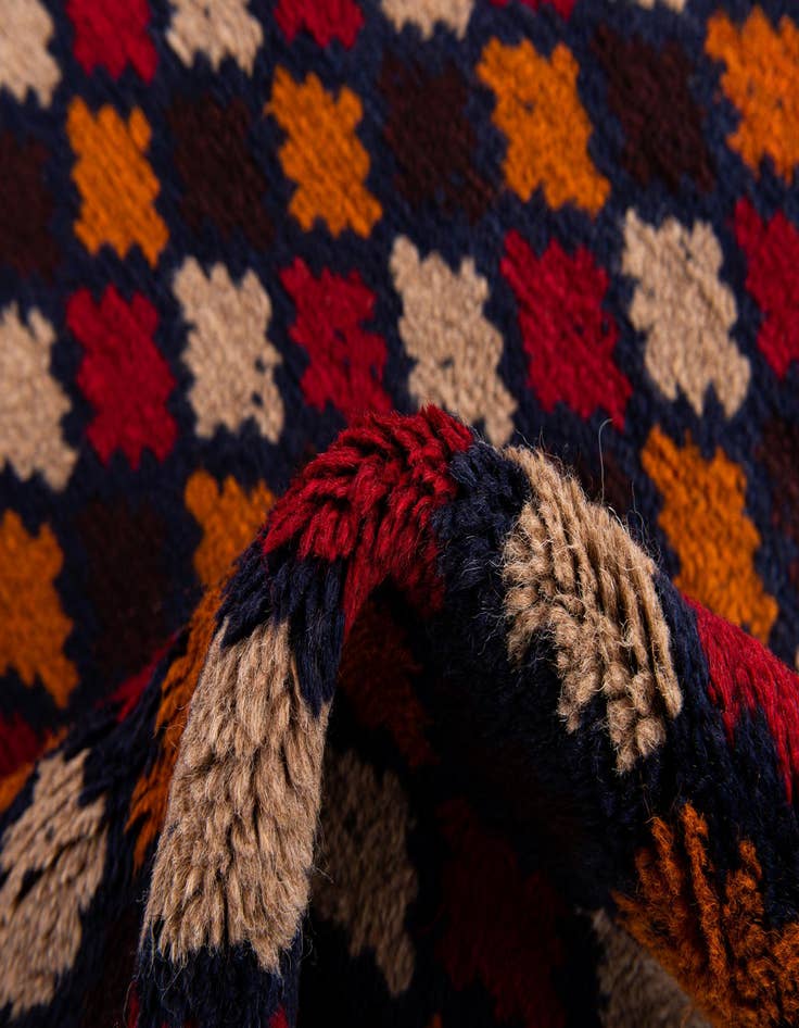 Detail image of 2' 10 x 4' 5  Hand Knotted Balouch Persian Wool Rug