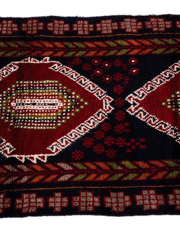 Detail image of 2' 10 x 4' 8 Hand Knotted Balouch Persian Wool Rug
