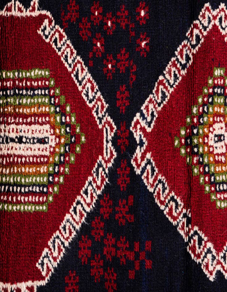 Detail image of 2' 10 x 4' 8 Hand Knotted Balouch Persian Wool Rug